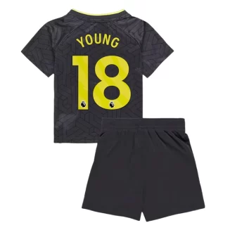 Kids Everton Ashley Young #18 Uitshirt 2024-2025 Korte Mouw (+ Korte broeken) voordelig online kopen