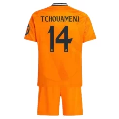 Kids Real Madrid Aurélien Tchouaméni #14 Uitshirt 2024-2025 Korte Mouw (+ Korte broeken) voordelig online kopen