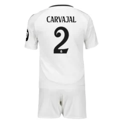 Kids Real Madrid Daniel Carvajal #2 Thuisshirt 2024-2025 Korte Mouw (+ Korte broeken) voordelig online kopen