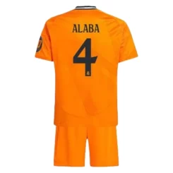 Kids Real Madrid David Alaba #4 Uitshirt 2024-2025 Korte Mouw (+ Korte broeken) voordelig online kopen