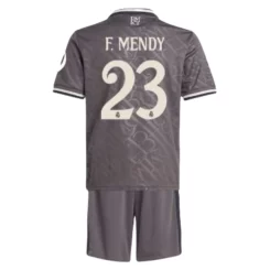 Kids Real Madrid Ferland Mendy #23 Derde Shirt 2024-2025 Korte Mouw (+ Korte broeken) voordelig online kopen