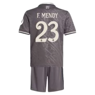 Kids Real Madrid Ferland Mendy #23 Derde Shirt 2024-2025 Korte Mouw (+ Korte broeken) voordelig online kopen