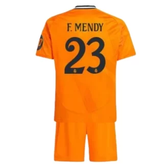 Kids Real Madrid Ferland Mendy #23 Uitshirt 2024-2025 Korte Mouw (+ Korte broeken) voordelig online kopen