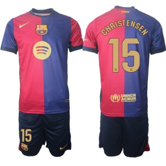 Kopen FC Barcelona Andreas Christensen #15 Thuisshirt 2024-2025 Korte Mouw (+ Korte broeken)