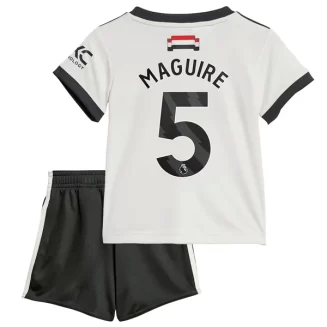 Kopen Kids Manchester United Harry Maguire #5 Derde Shirt 2024-2025 Korte Mouw (+ Korte broeken)