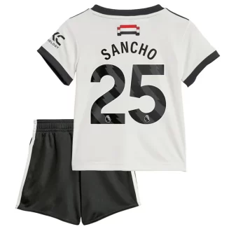 Kopen Kids Manchester United Jadon Sancho #25 Derde Shirt 2024-2025 Korte Mouw (+ Korte broeken)