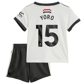 Kopen Kids Manchester United Leny Yoro #15 Derde Shirt 2024-2025 Korte Mouw (+ Korte broeken)