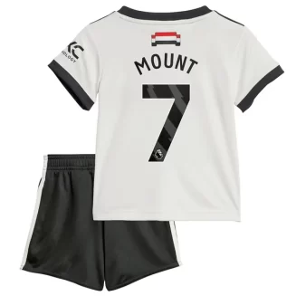 Kopen Kids Manchester United Mason Mount #7 Derde Shirt 2024-2025 Korte Mouw (+ Korte broeken)