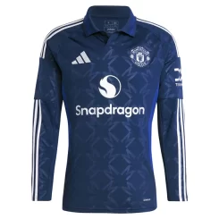 Kopen Manchester United Kobbie Mainoo #37 Uitshirt 2024-2025 Lange Mouwen-1