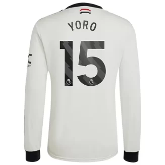 Kopen Manchester United Leny Yoro #15 Derde Shirt 2024-2025 Lange Mouwen