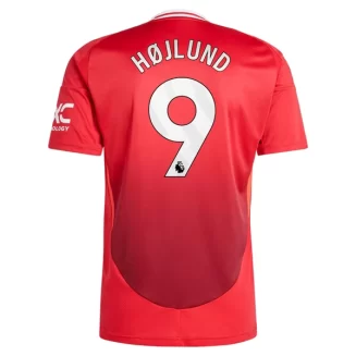 Kopen Manchester United Rasmus Højlund #9 Thuisshirt 2024-2025 Korte Mouw