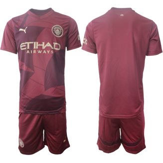 Manchester City Derde Shirt 2024-2025 Korte Mouw (+ Korte broeken) voordelig online kopen