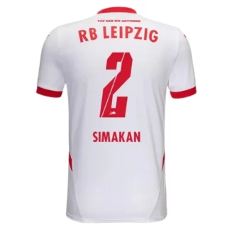 RB Leipzig Mohamed Simakan #2 Thuisshirt 2024-2025 korte mouw voordelig online kopen