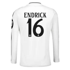 Real Madrid Endrick Felipe #16 Thuisshirt 2024-2025 lange mouwen voordelig online kopen