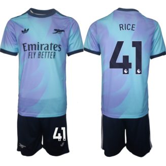 Arsenal Derde Shirt 2024-2025 Declan Rice #41 Voetbalshirts Korte Mouw (+ Korte broeken) voordelig online kopen