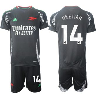 Arsenal Uitshirt 2024-2025 Eddie Nketiah #14 Voetbalshirts Korte Mouw (+ Korte broeken) voordelig online kopen