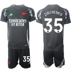 Arsenal Uitshirt 2024-2025 Oleksandr Zinchenko #35 Voetbalshirts Korte Mouw (+ Korte broeken) voordelig online kopen