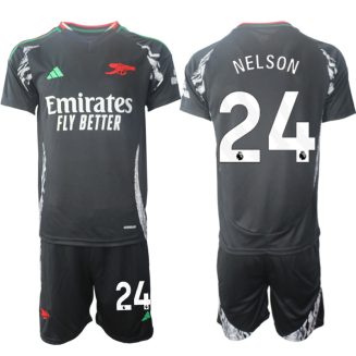 Arsenal Uitshirt 2024-2025 Reiss Nelson #24 Voetbalshirts Korte Mouw (+ Korte broeken) voordelig online kopen