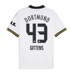 Borussia Dortmund Derde Shirt 2024-2025 Jamie Bynoe-Gittens #43 Voetbalshirts korte mouw online kopen