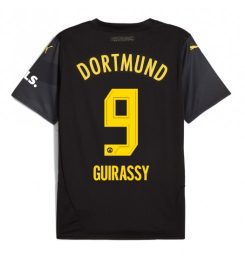 Borussia Dortmund Uitshirt 2024-2025 Serhou Guirassy #9 Voetbalshirts korte mouw online kopen