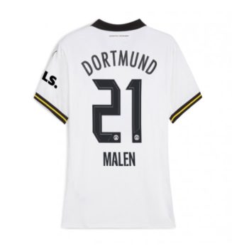 Dames Borussia Dortmund Derde Shirt 2024-2025 Donyell Malen #21 Voetbalshirts korte mouw online kopen