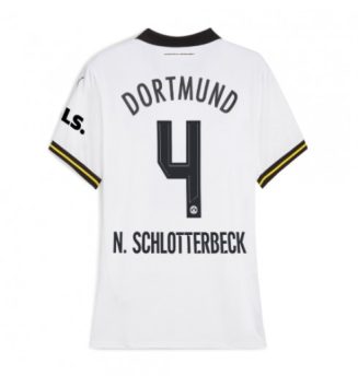 Dames Borussia Dortmund Derde Shirt 2024-2025 Nico Schlotterbeck #4 Voetbalshirts korte mouw online kopen