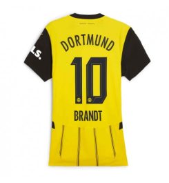 Dames Borussia Dortmund Thuisshirt 2024-2025 Julian Brandt #10 Voetbalshirts korte mouw online kopen