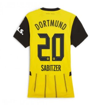 Dames Borussia Dortmund Thuisshirt 2024-2025 Marcel Sabitzer #20 Voetbalshirts korte mouw online kopen