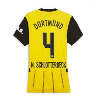 Dames Borussia Dortmund Thuisshirt 2024-2025 Nico Schlotterbeck #4 Voetbalshirts korte mouw online kopen