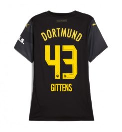 Dames Borussia Dortmund Uitshirt 2024-2025 Jamie Bynoe-Gittens #43 Voetbalshirts korte mouw online kopen