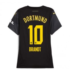 Dames Borussia Dortmund Uitshirt 2024-2025 Julian Brandt #10 Voetbalshirts korte mouw online kopen