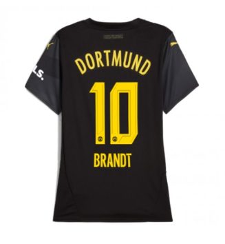 Dames Borussia Dortmund Uitshirt 2024-2025 Julian Brandt #10 Voetbalshirts korte mouw online kopen