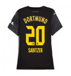 Dames Borussia Dortmund Uitshirt 2024-2025 Marcel Sabitzer #20 Voetbalshirts korte mouw online kopen