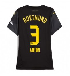 Dames Borussia Dortmund Uitshirt 2024-2025 Waldemar Anton #3 Voetbalshirts korte mouw online kopen