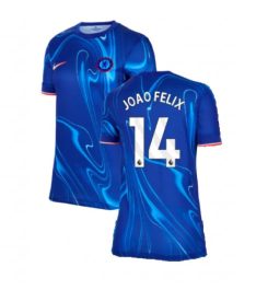 Dames Chelsea Thuisshirt 2024-2025 Joao Felix #14 Voetbalshirts korte mouw online kopen