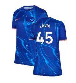 Dames Chelsea Thuisshirt 2024-2025 Romeo Lavia #45 Voetbalshirts korte mouw online kopen