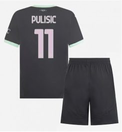 Kinderen AC Milan Derde Shirt 2024-2025 Christian Pulisic #11 Korte Mouw (+ Korte broeken) online kopen