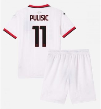 Kinderen AC Milan Uitshirt 2024-2025 Christian Pulisic #11 Korte Mouw (+ Korte broeken) online kopen