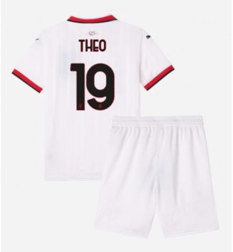 Kinderen AC Milan Uitshirt 2024-2025 Theo Hernandez #19 Korte Mouw (+ Korte broeken) online kopen