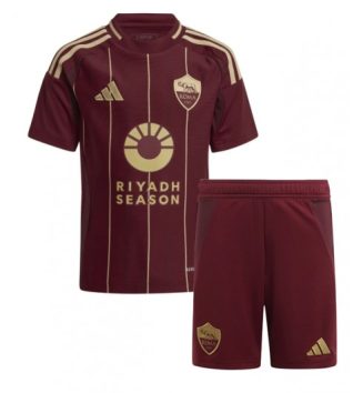 Kinderen AS Roma Thuisshirt 2024-2025 Korte Mouw (+ Korte broeken) Kopen