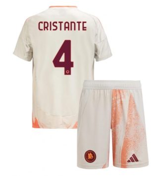 Kinderen AS Roma Uitshirt 2024-2025 Bryan Cristante #4 Korte Mouw (+ Korte broeken) Kopen