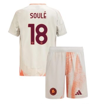 Kinderen AS Roma Uitshirt 2024-2025 Matías Soulé #18 Korte Mouw (+ Korte broeken) Kopen