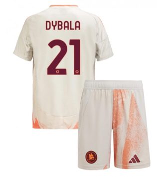 Kinderen AS Roma Uitshirt 2024-2025 Paulo Dybala #21 Korte Mouw (+ Korte broeken) Kopen