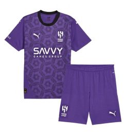 Kinderen Al-Hilal SFC Derde Shirt 2024-2025 Korte Mouw (+ Korte broeken) Kopen