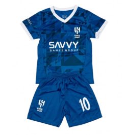 Kinderen Al-Hilal SFC Thuisshirt 2024-2025 Neymar Jr #10 Korte Mouw (+ Korte broeken) Kopen-1