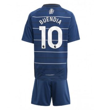 Kinderen Aston Villa Derde Shirt 2024-2025 Emiliano Buendia #10 Korte Mouw (+ Korte broeken) Kopen