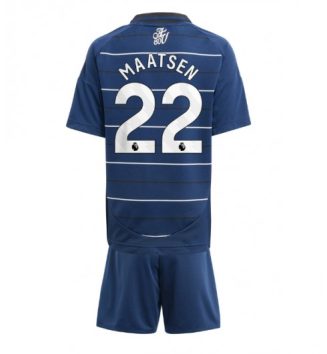 Kinderen Aston Villa Derde Shirt 2024-2025 Ian Maatsen #22 Korte Mouw (+ Korte broeken) Kopen