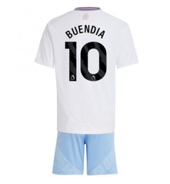 Kinderen Aston Villa Uitshirt 2024-2025 Emiliano Buendia #10 Korte Mouw (+ Korte broeken) Kopen