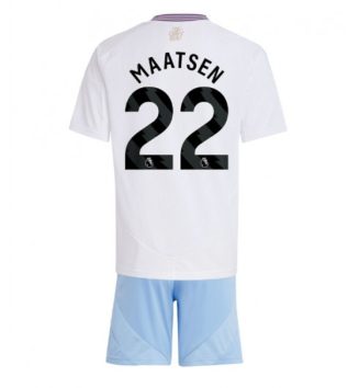 Kinderen Aston Villa Uitshirt 2024-2025 Ian Maatsen #22 Korte Mouw (+ Korte broeken) Kopen