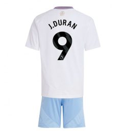 Kinderen Aston Villa Uitshirt 2024-2025 Jhon Duran #9 Korte Mouw (+ Korte broeken) Kopen